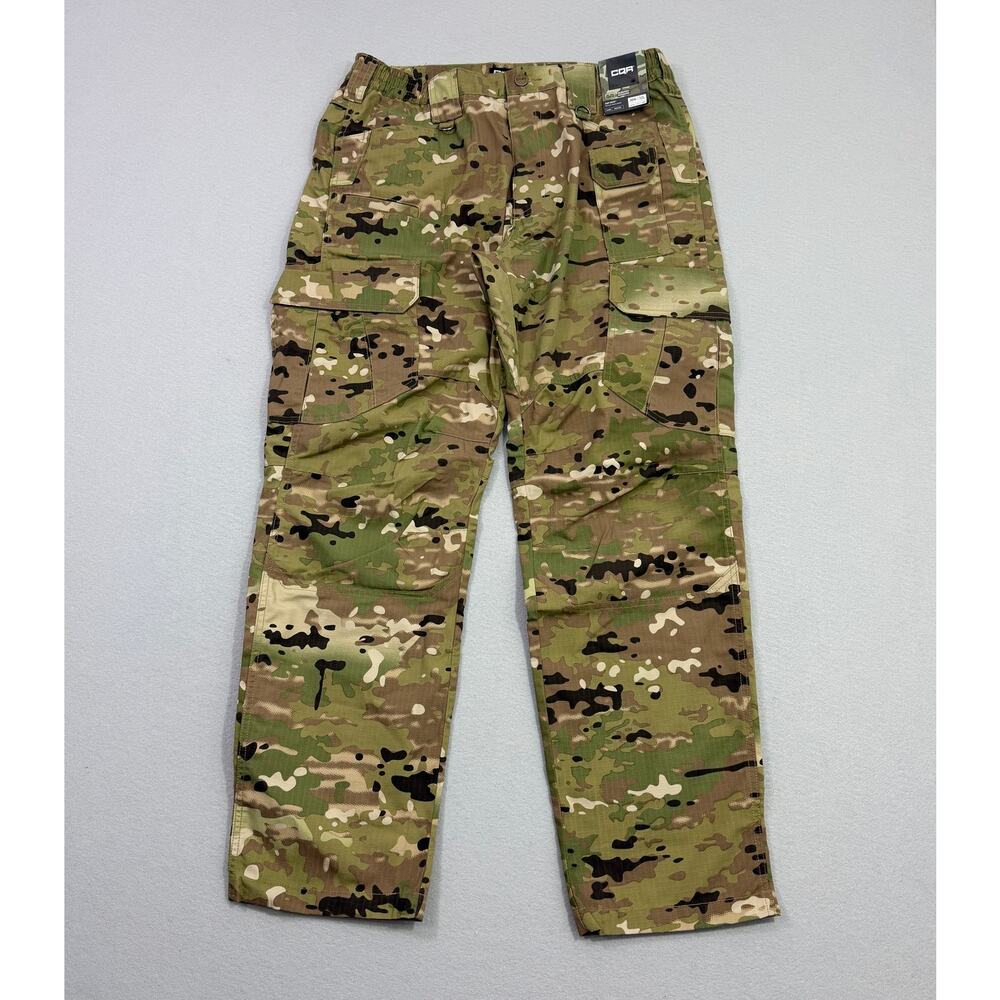 CQR Tactical Cargo Pants Men's 36x32 Camo MultiCam Work Outdoor Ripstop NEW